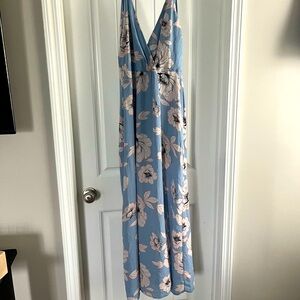 Light blue floral dress
